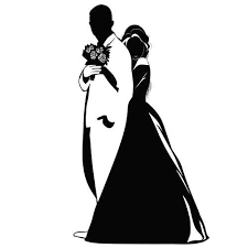 وکتور عکس عروس و داماد دو نفری